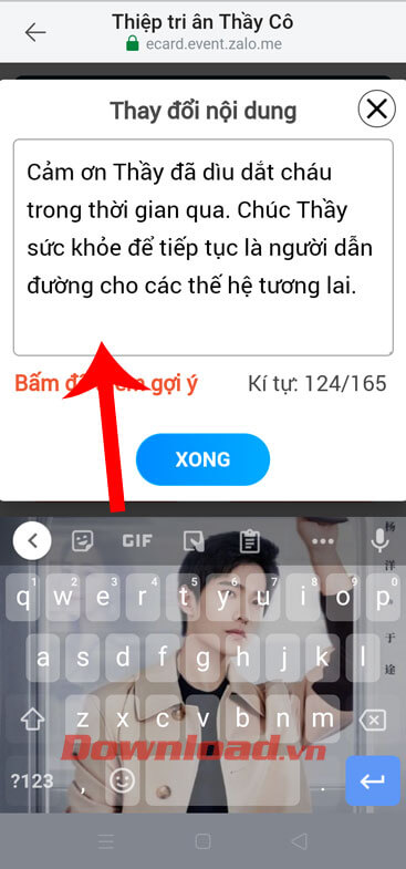 Viết lại lời chúc 