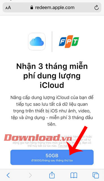 Nhận dung lượng từ FPT