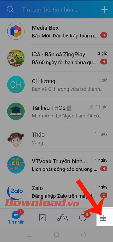 Cách tắt thông báo “Vừa mới truy cập” trên Zalo