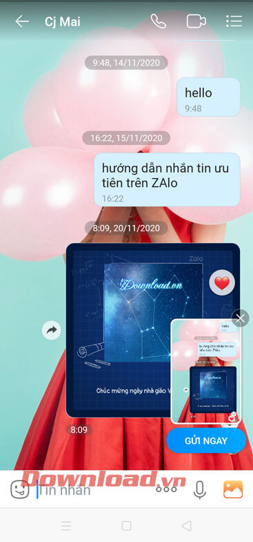 Thông báo "Vừa mới truy cập" đã ẩn