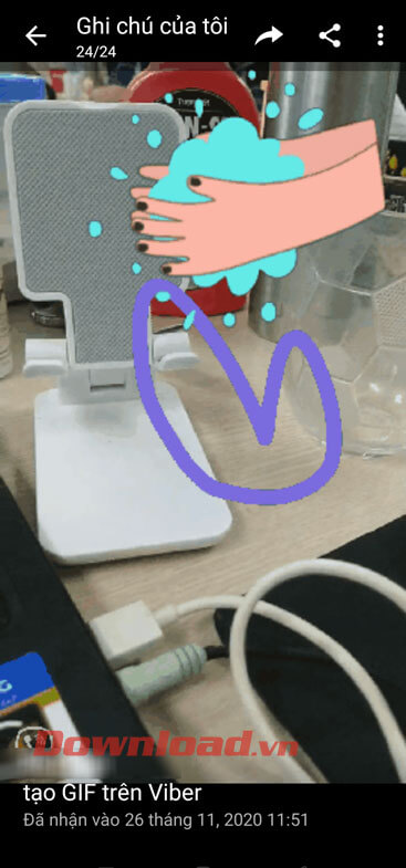 GIF Viber vừa tạo