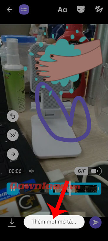 Nhấn vào mục Thêm một mô tả