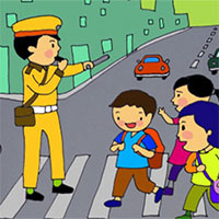 Tả chú công an giao thông đang làm nhiệm vụ