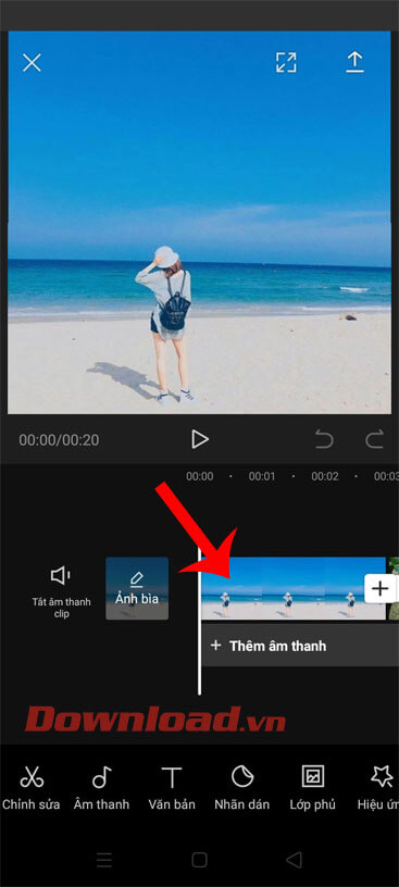 Ấn vào một bức ảnh 
