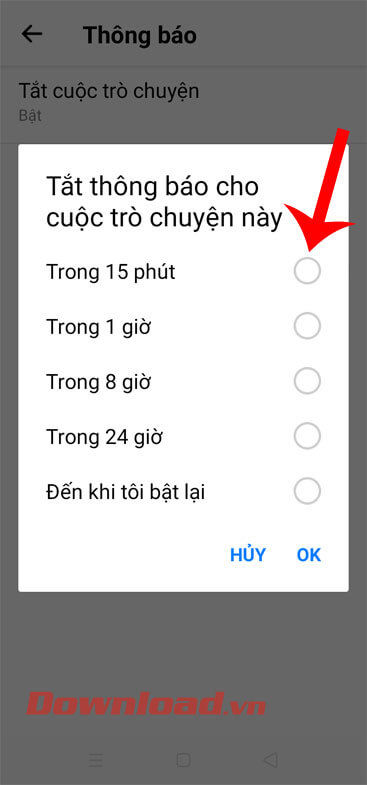 Chọn khoảng thời gian rồi nhấn nút Ok