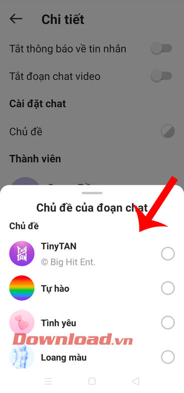 Chọn chủ đề