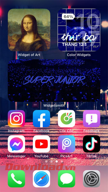 Tranh nghệ thuật đã được đưa ra màn hình chính