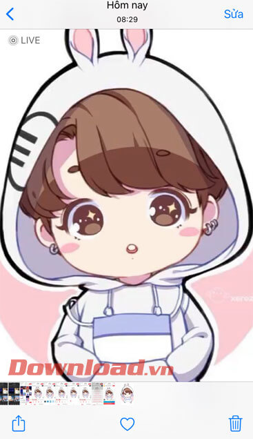 Mở thử viện ảnh xem Live Photo