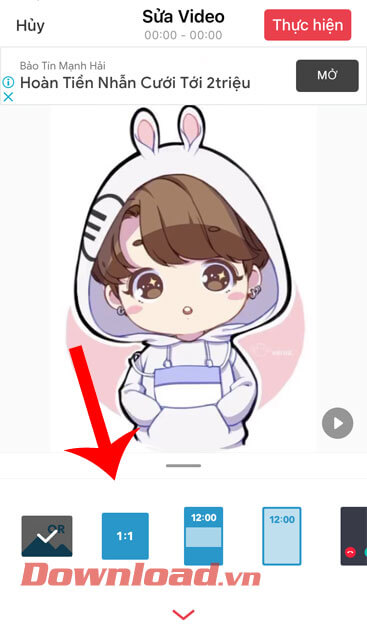 Chọn kích thước ảnh 