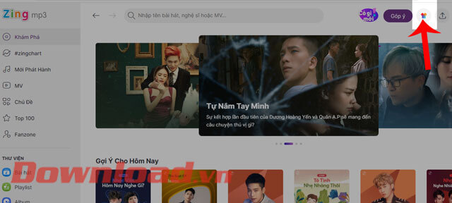 Nhấn vào biểu tượng chiếc áo