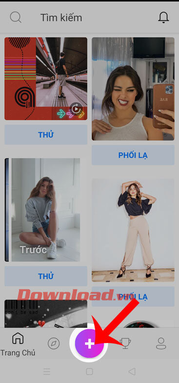 Ấn vào biểu tượng dấu cộng
