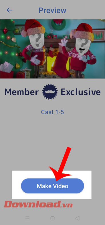 Ấn nút Make video