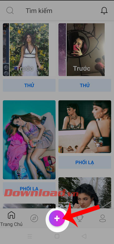 Ấn vào biểu tượng dấu "+"