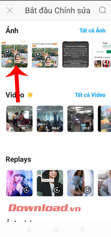 Lấy ảnh vừa chụp màn hình 