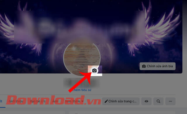 Nhấn vào biểu tượn máy ảnh 