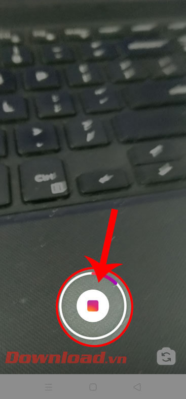 Nhấn vào biểu tượng hình vuông