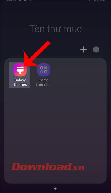 Mở ứng dụng Galaxy Themes