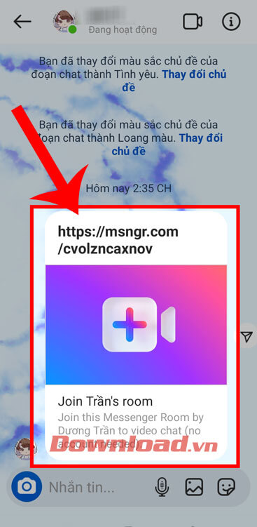 Bạn bè nhận được lời mời vào phòng họp