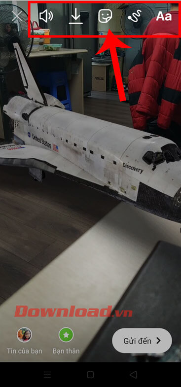 Chèn thêm nhãn dán