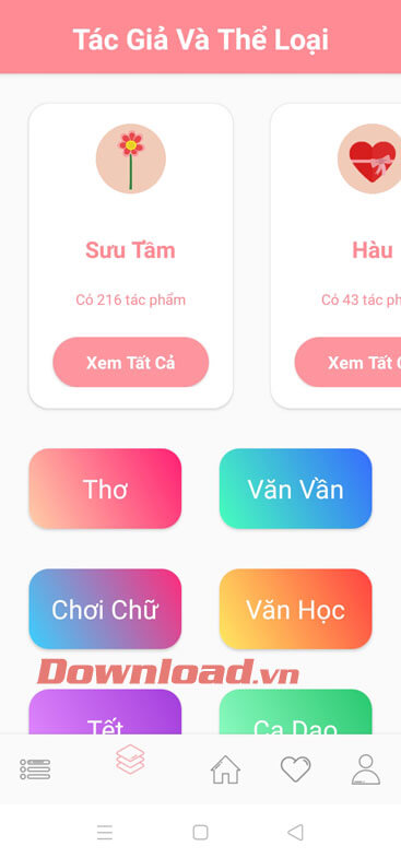 Mục Tác giả và Thể loại 