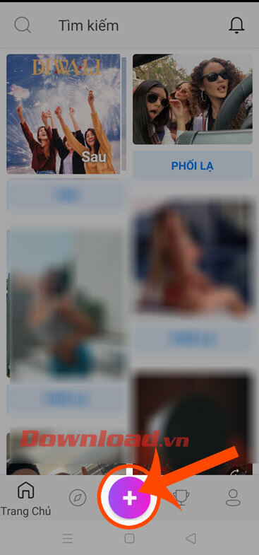 Ấn vào biểu tượng dấu "+"