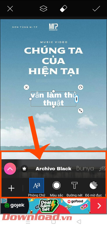 Điều chỉnh văn bản 