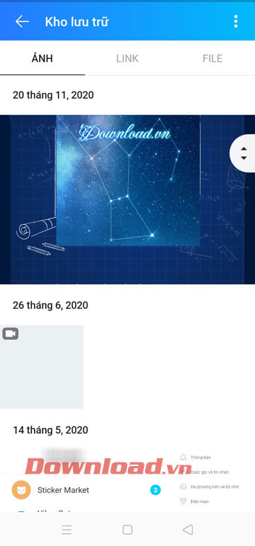 Toàn bộ dữ liệu đã gửi