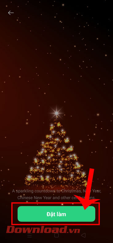 Nhấn nút Đặt là