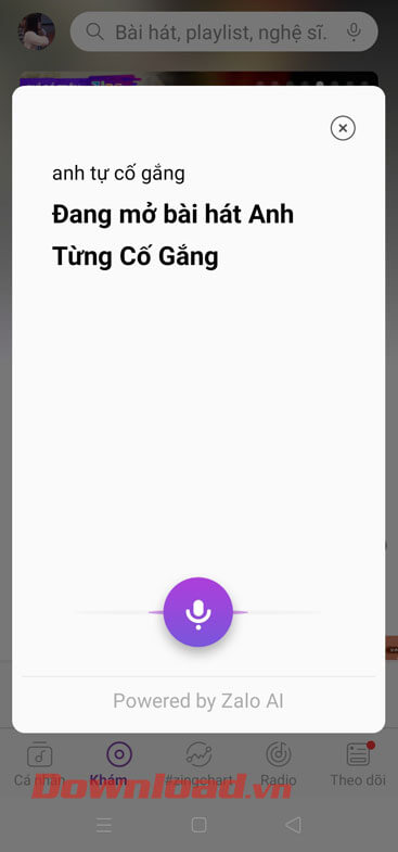 Tìm kiếm và mở bài hát 
