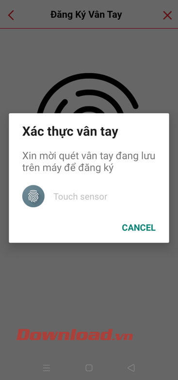 Quét dấu vân tay 