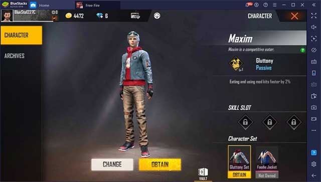 Maxim là cái tên lâu đời trong danh sách các nhân vật Free Fire