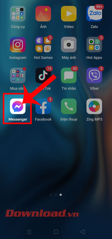 Mở ứng dụng Facebook Messenger