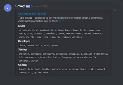 Groovy cho Discord
