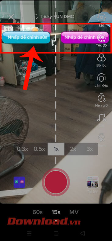 Ấn vào nút Nhấp để chỉnh sửa