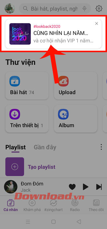 Chạm vào mục Cùng nhìn lại năm 2020