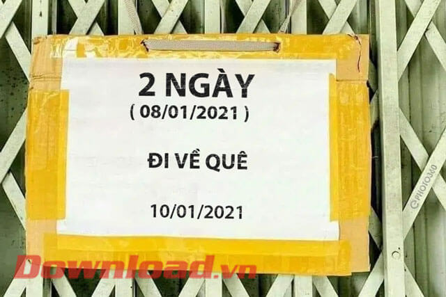 Ảnh chế nghỉ bán hàng online