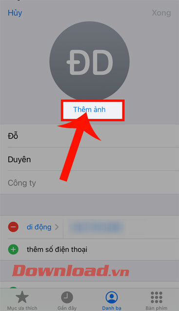 Ấn vào nút Thêm ảnh 