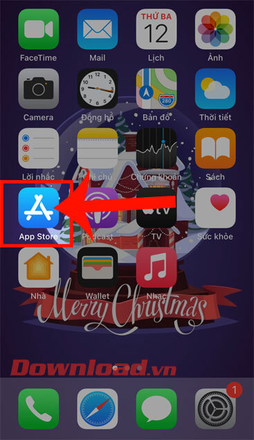 Mở ứng dụng App Store
