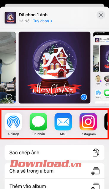 Đã ẩn thanh Share Sheet