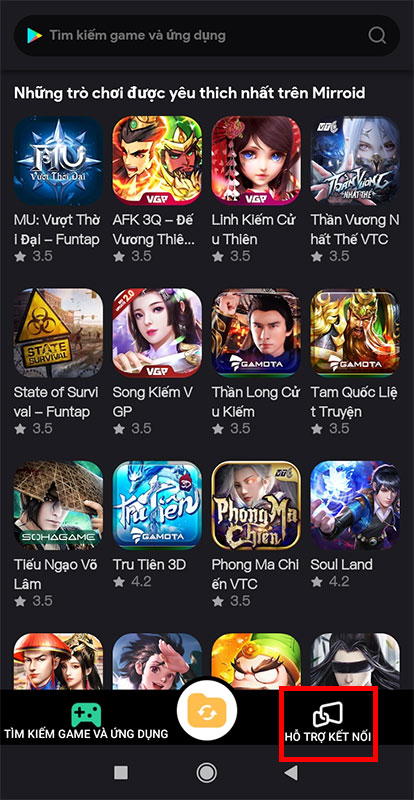 Hỗ trợ kết nối