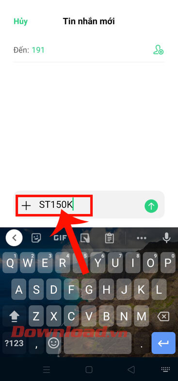 Nhắn tin đăng ký gói cước ST150K
