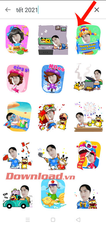 Bộ sticker Tết 2021