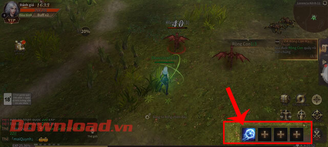 Sử dụng các kỹ năng 