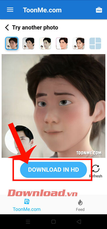 Lưu hình ảnh về điện thoại