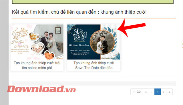 Chọn mẫu thiệp cưới