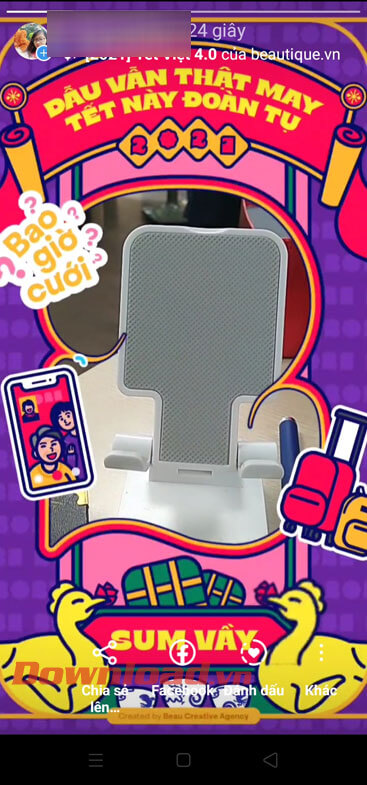 Video được đăng lên Story Instagram 