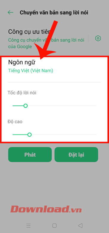 Thiết lập âm thanh 