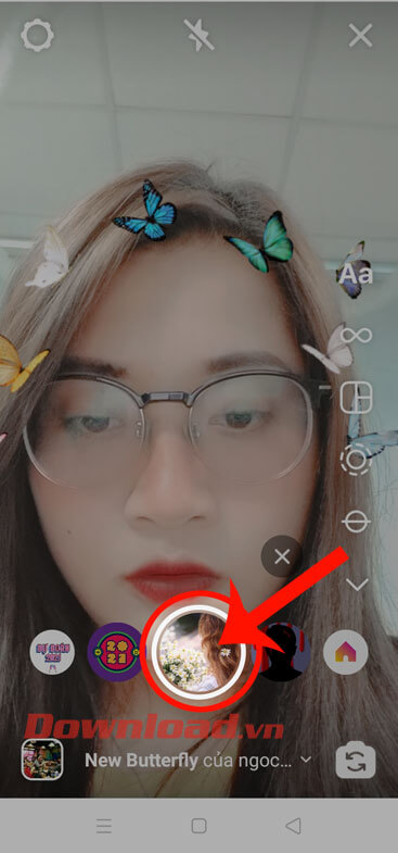 Chạm vào hình tròn