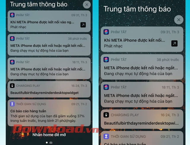 Kết quả sau khi thay đổi 