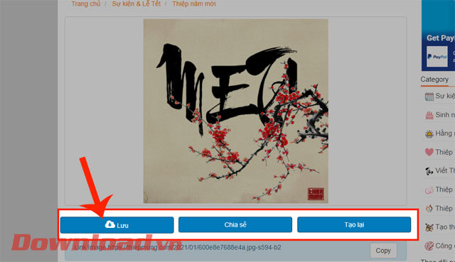 Click chuột vào nút Lưu